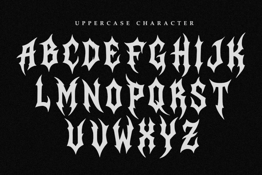 Frozen Sepulcher Font preview 2