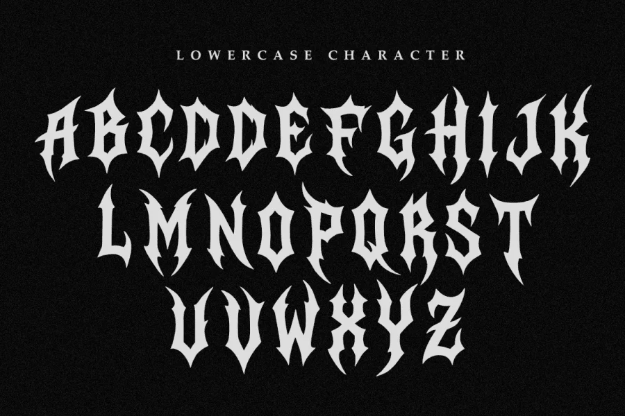 Frozen Sepulcher Font preview 3