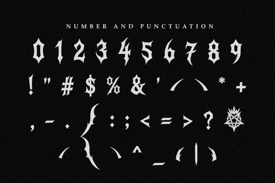Frozen Sepulcher Font preview 4