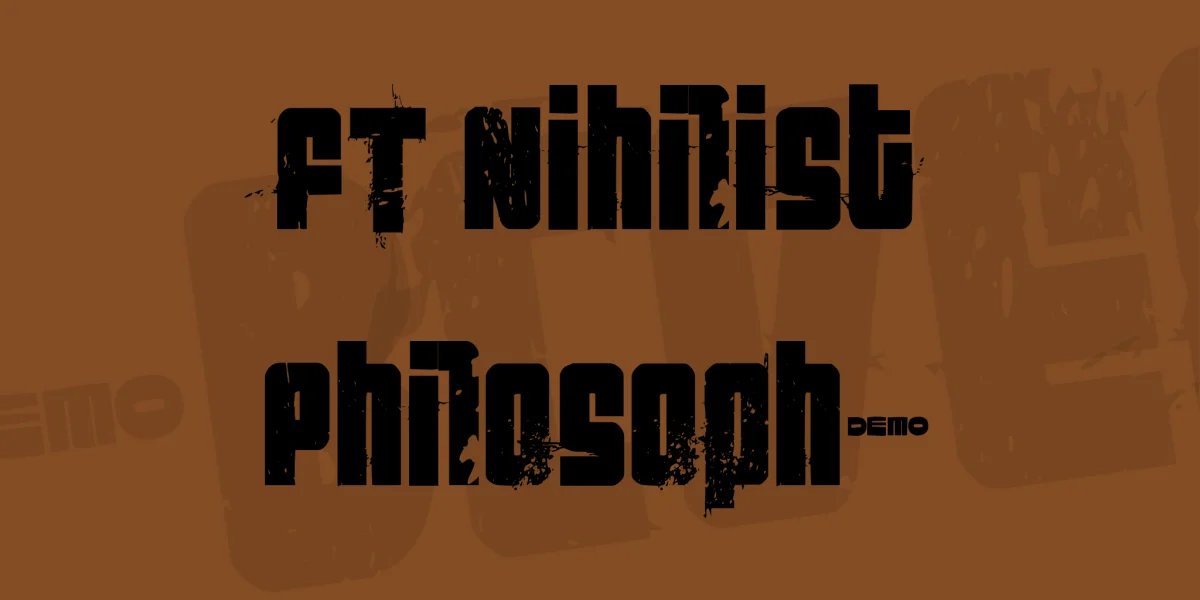FT Nihilist Philosophy Font