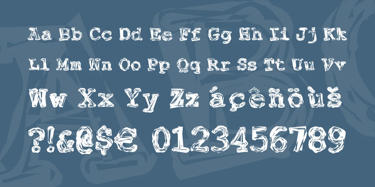 Fuckin Gwenhwyfar Font preview 4