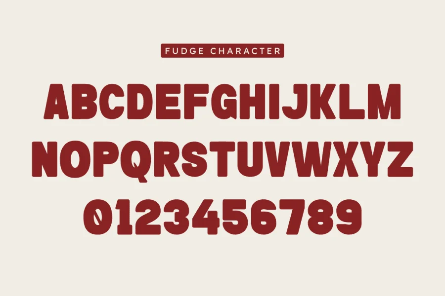 Fudge Font preview 2