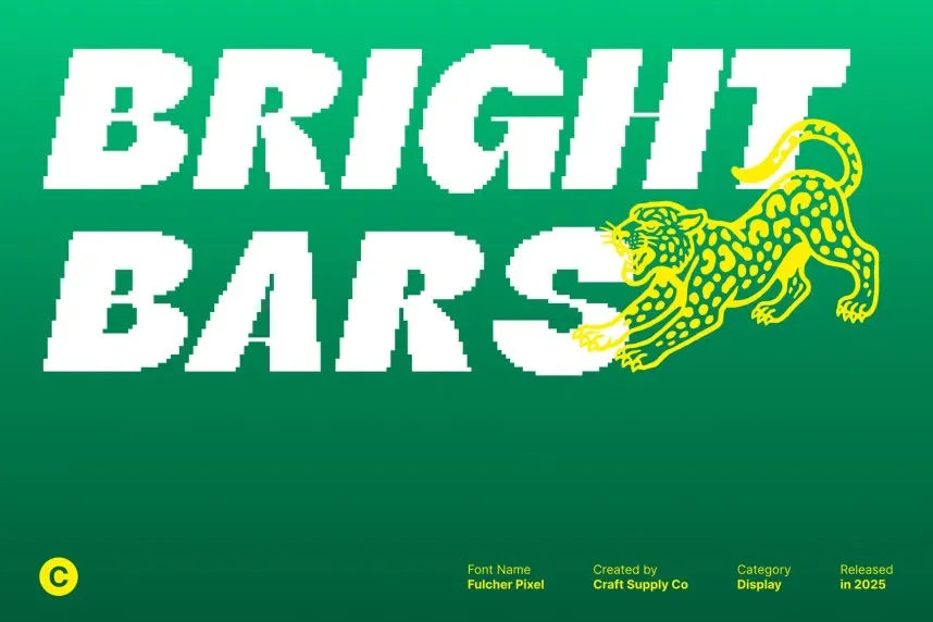 Fulcher Pixel Font preview 3