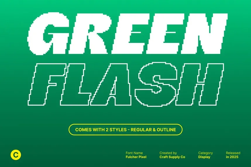 Fulcher Pixel Font preview 4
