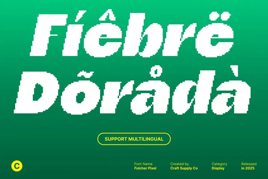 Fulcher Pixel Font preview 5