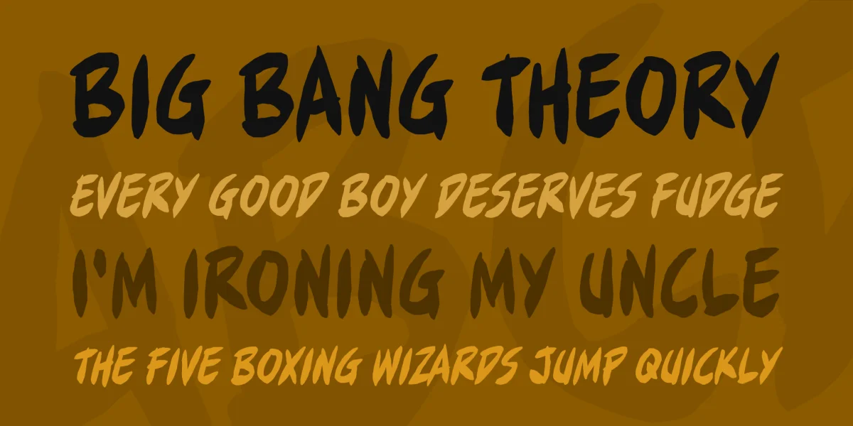 Full Bleed BB Font Family preview 2