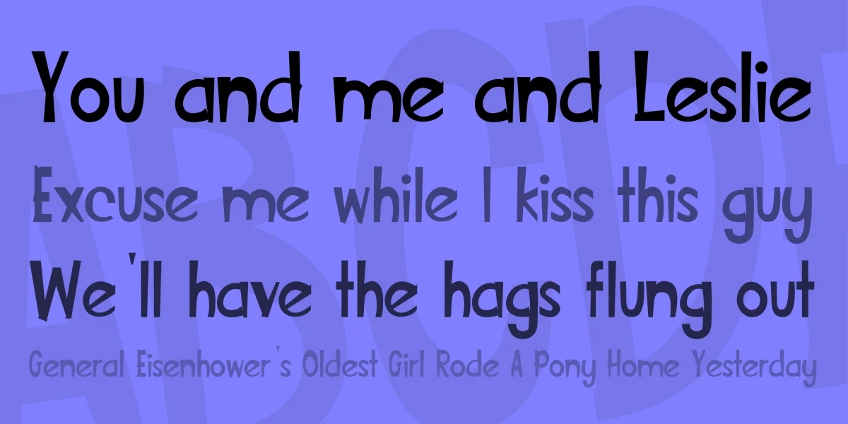 Fun Cartoon 2 Font preview 2