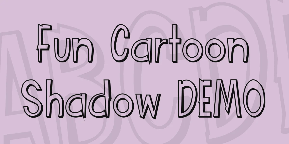 Fun Cartoon Shadow DEMO Font