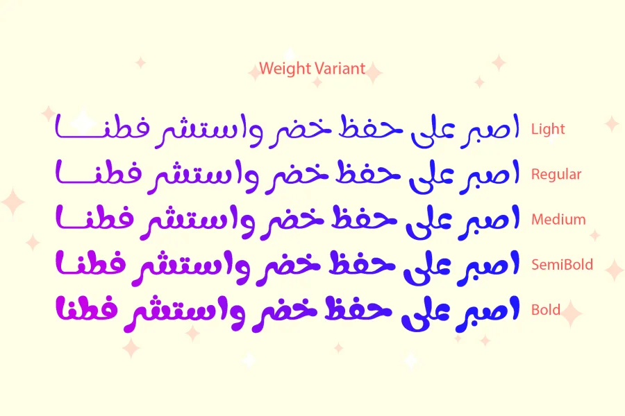 Fun Play Arabic_DEMO Font Family preview 4