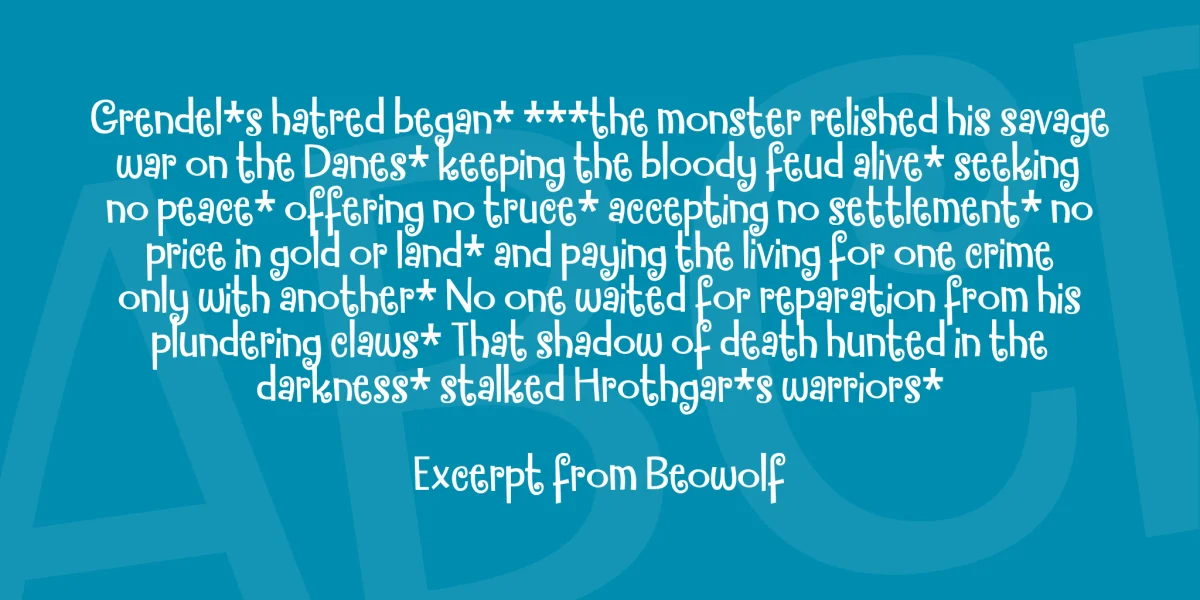 Funky Mother DEMO Font preview 3