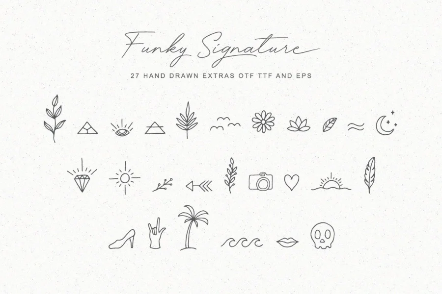 Funky Signature Font preview 7