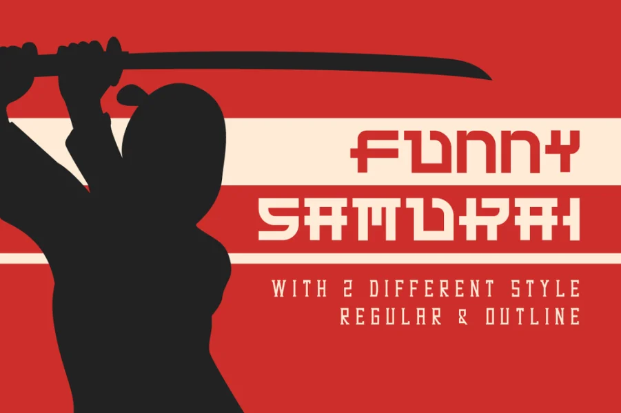 Funny Samurai Demo Font Family preview 2