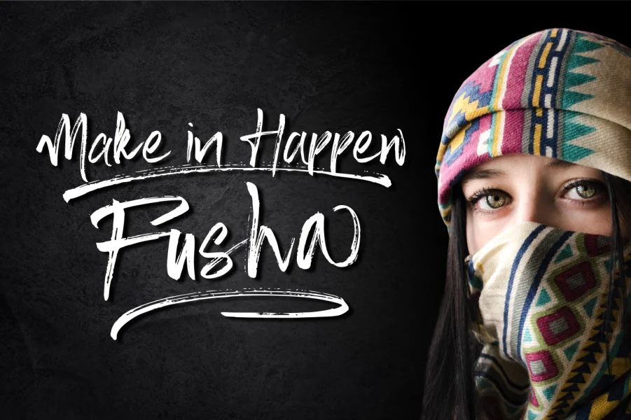 Fusha Brush Font preview 3