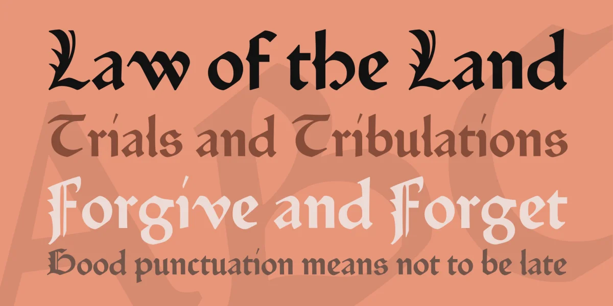 Fust & Schoeffer Font preview 2