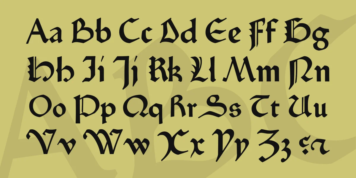 Fust & Schoeffer Font preview 4