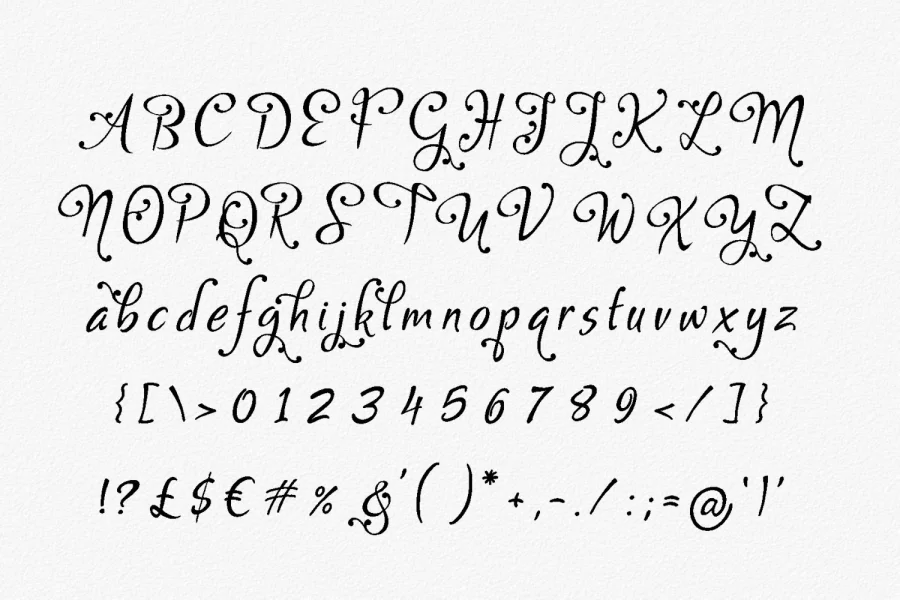 Gaby Font preview 2