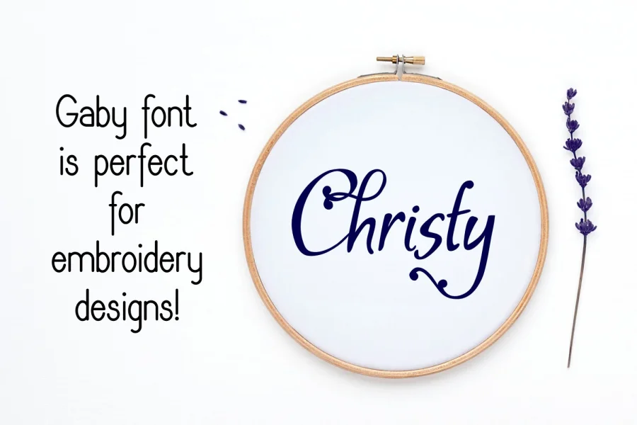 Gaby Font preview 4
