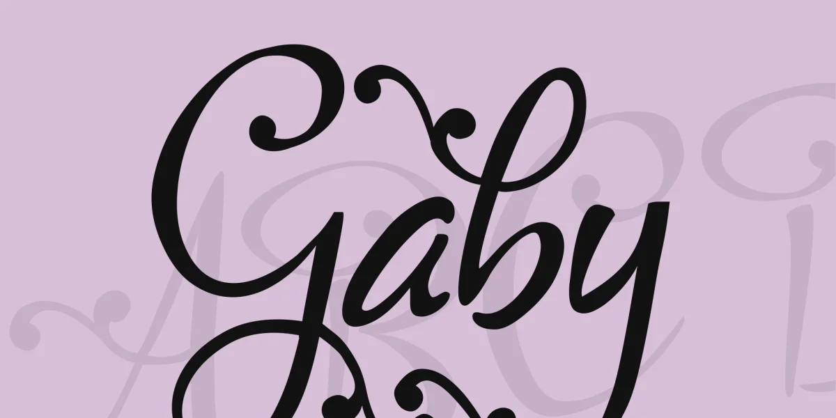 Gaby Font preview 7
