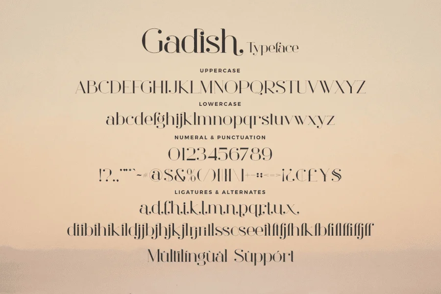 Gadish Font preview 7