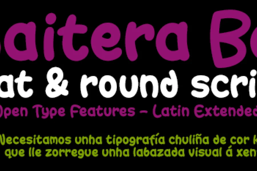 Gaitera Ball Font preview 2