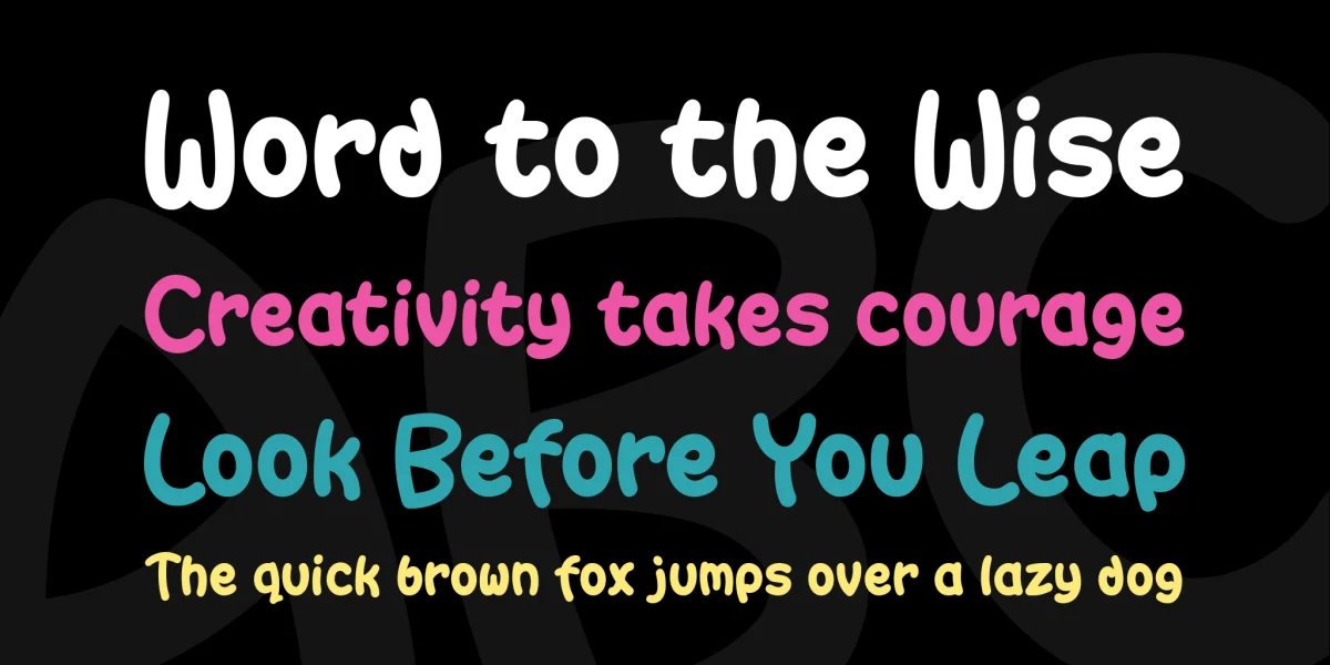 Gaitera Ball Font preview 3