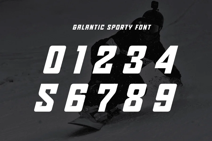 Galantic Font preview 10