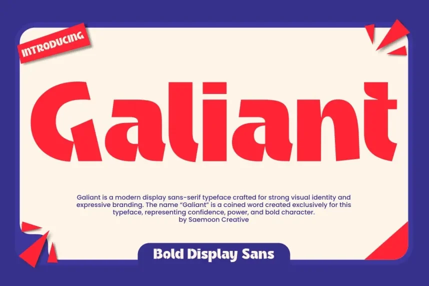Galiant Font preview 2