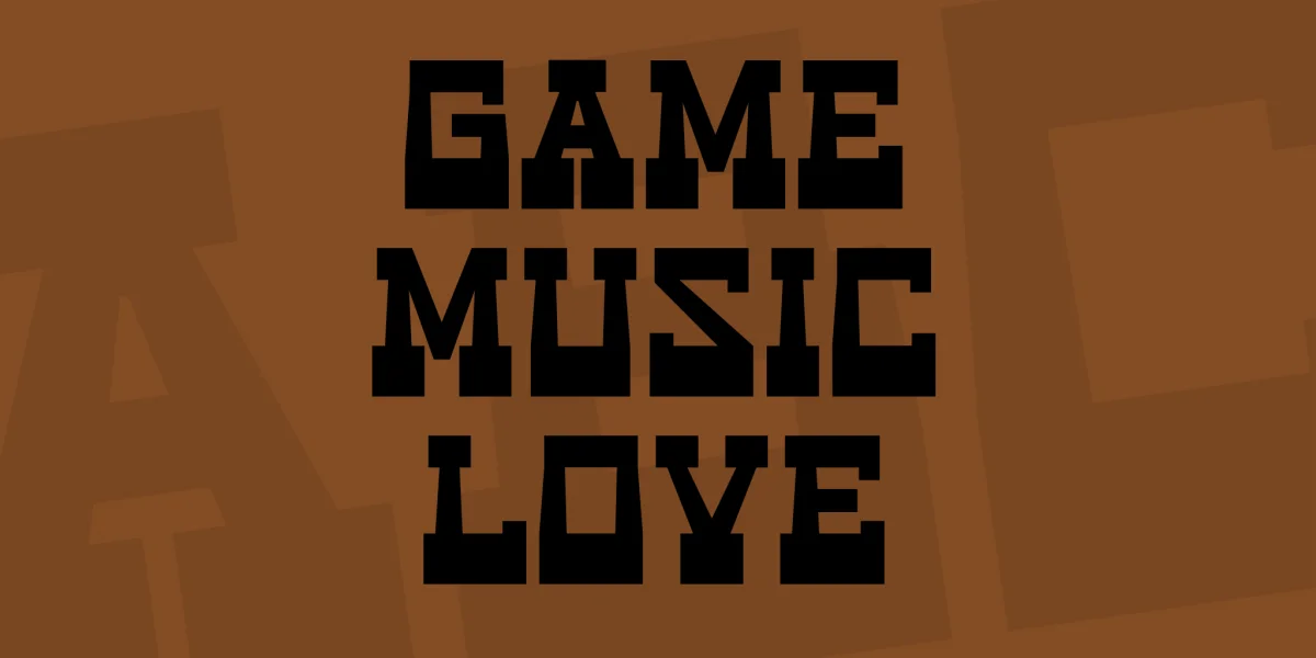 Game Music Love Font