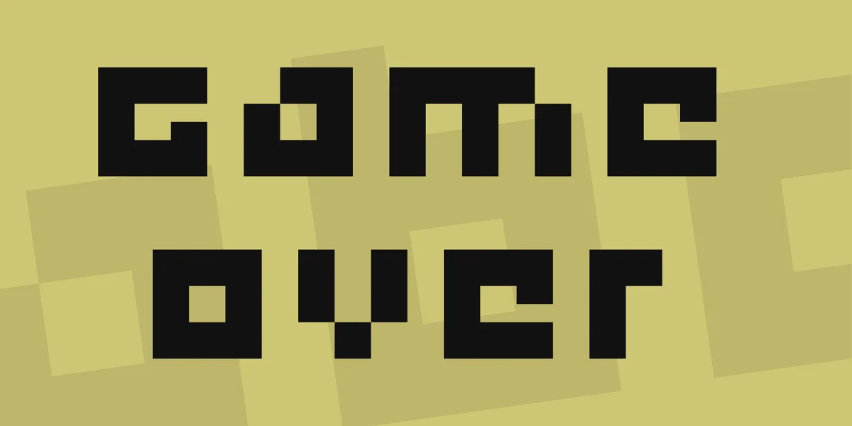 game over Font