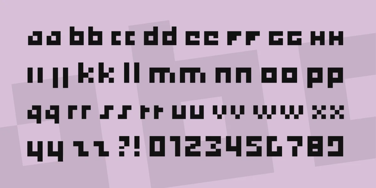 game over Font preview 4