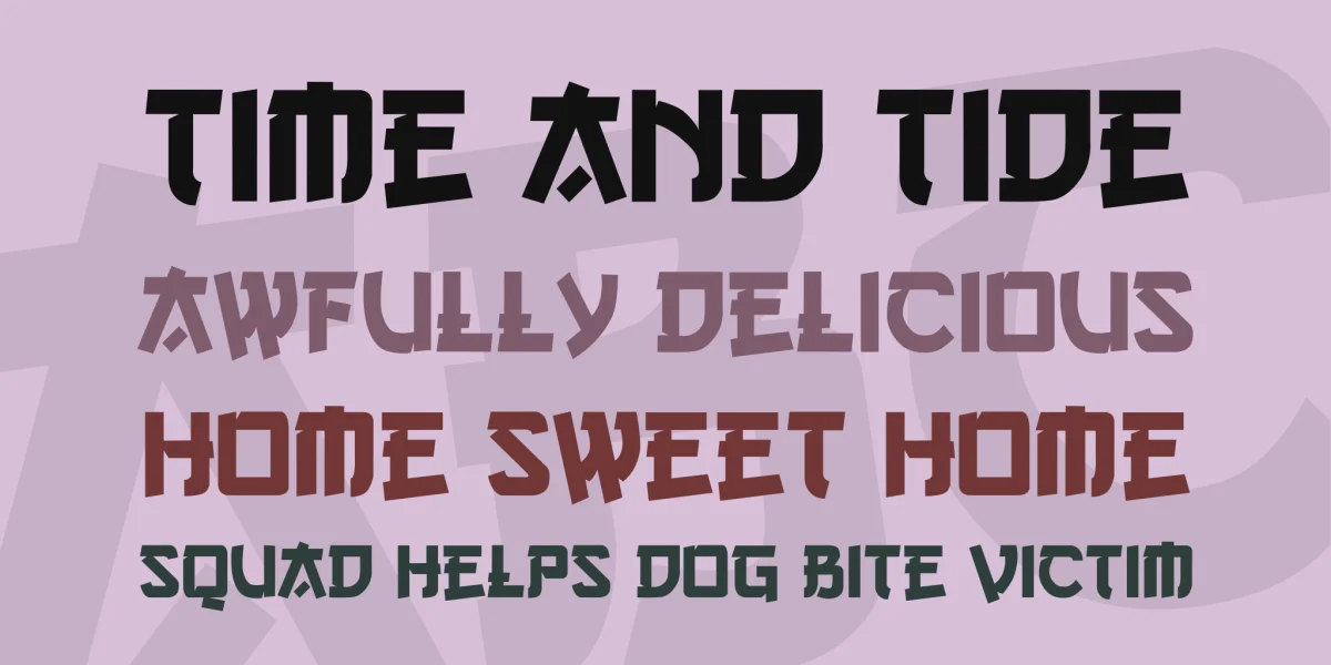 Gang of Three Font preview 3