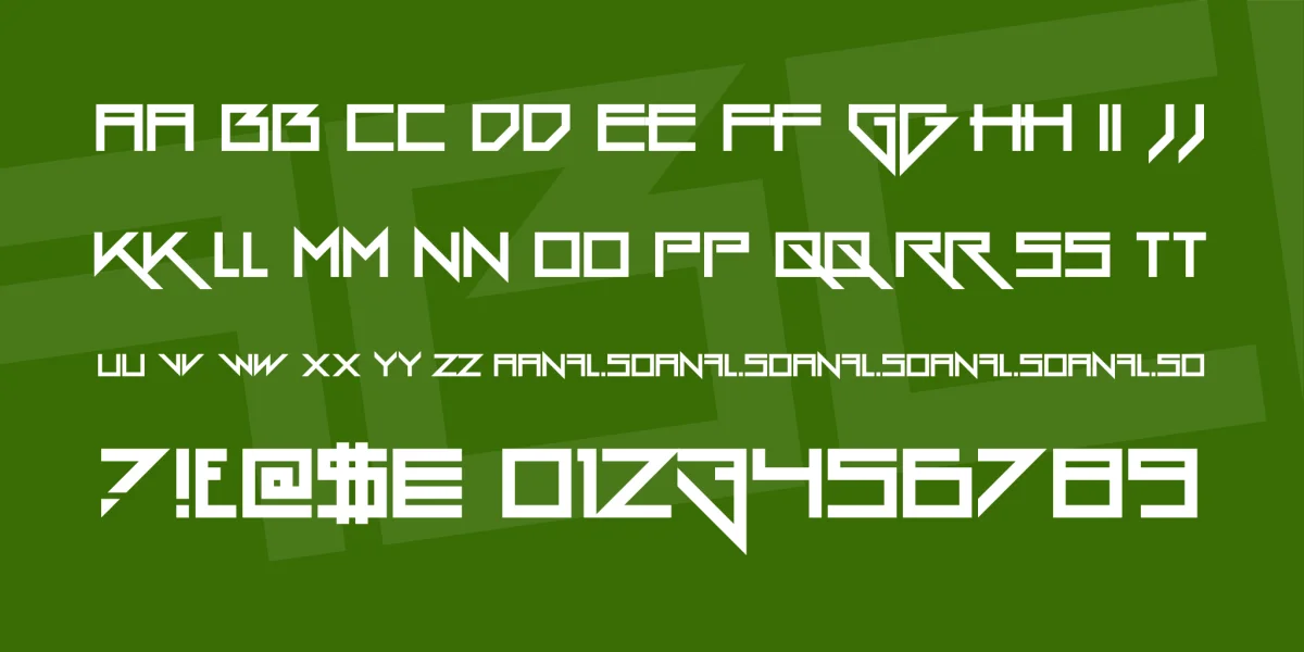 Gang Wolfik Font preview 3