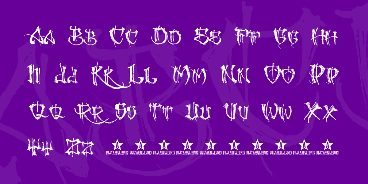GANGLAND Font preview 3