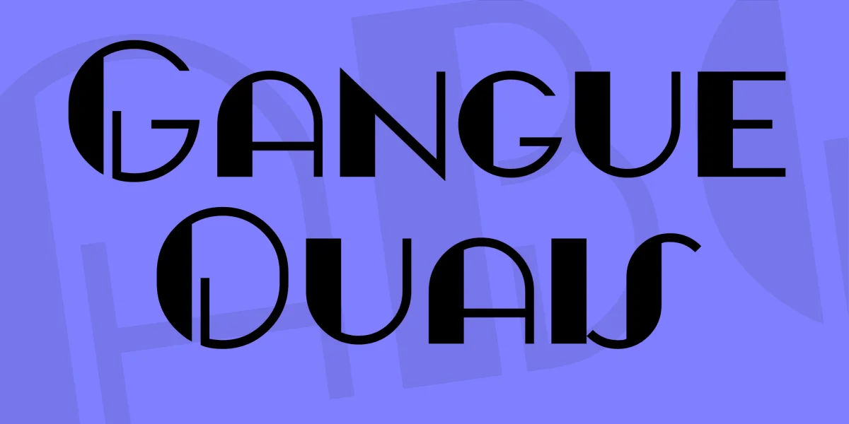Gangue Ouais Font