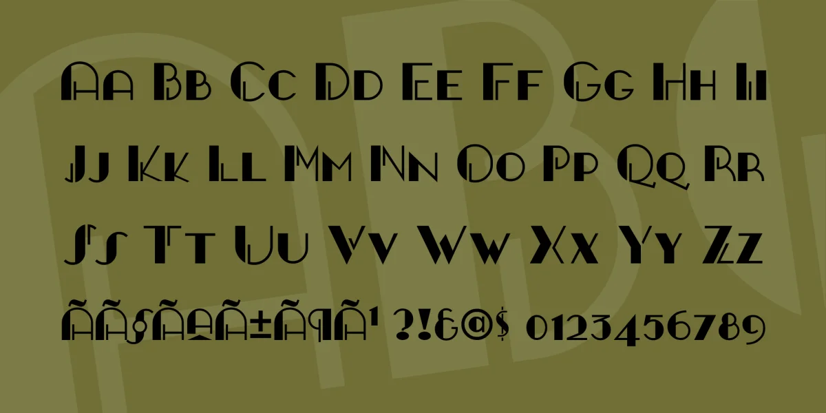 Gangue Ouais Font preview 3