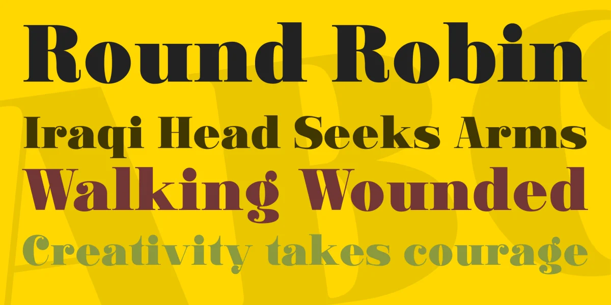 Ganton Font preview 2