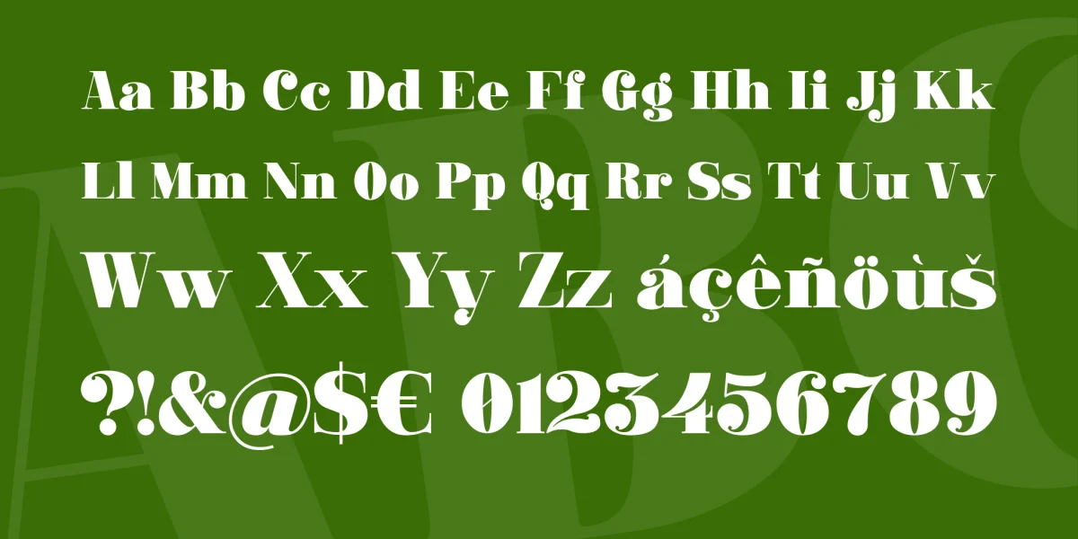 Ganton Font preview 4