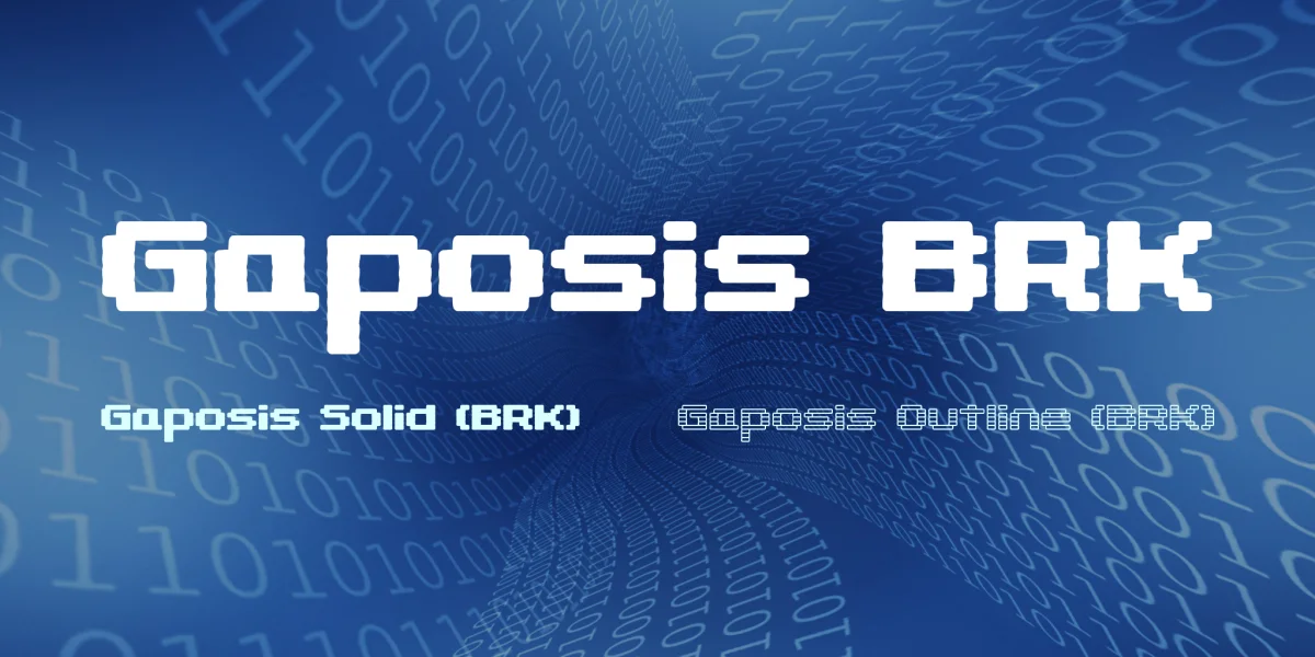 Gaposis BRK Font Family