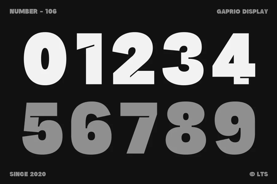 Gaprio Display Demo Font Family preview 13