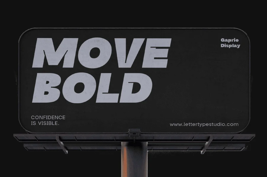 Gaprio Display Demo Font Family preview 8
