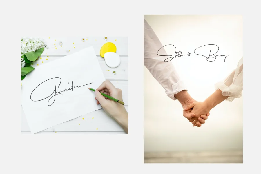 Garfield Signature Font preview 6