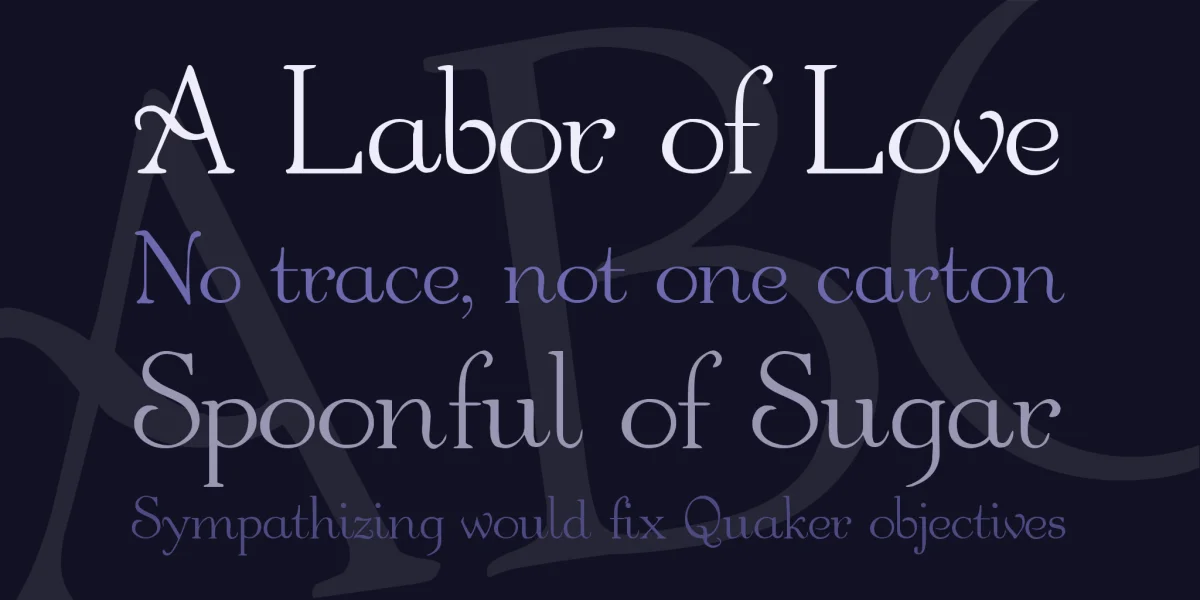 Garton Font preview 2
