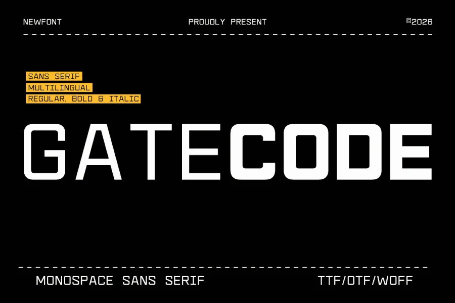 Gatecode DEMO Font