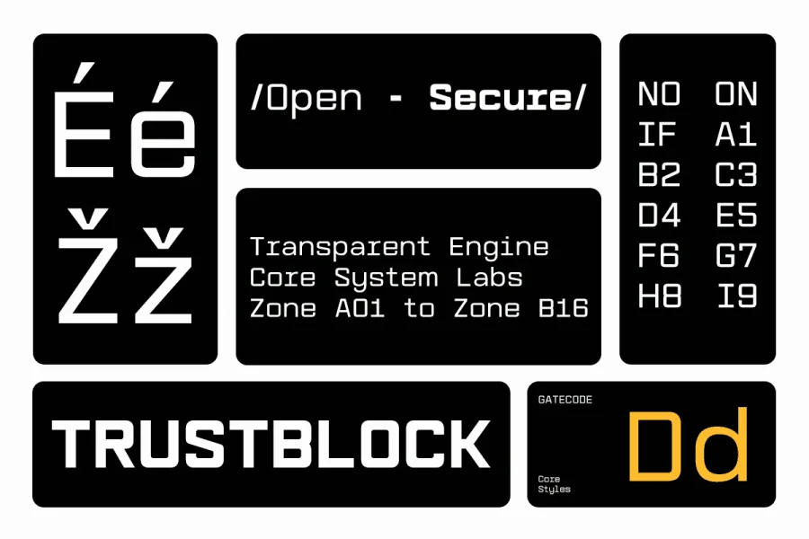 Gatecode DEMO Font preview 10