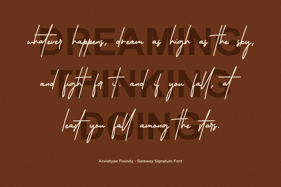 Gateway Signature Font preview 6