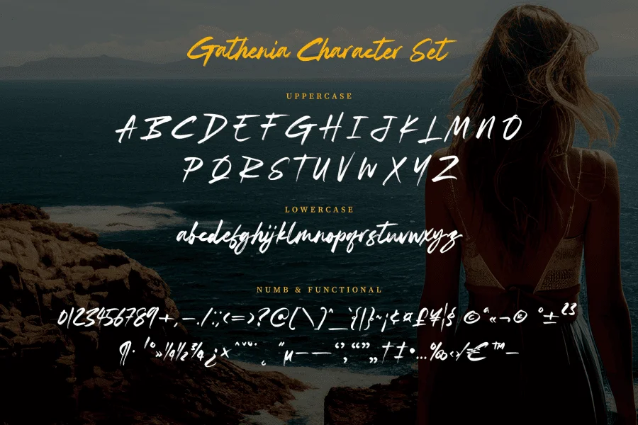 Gathenia Font preview 14