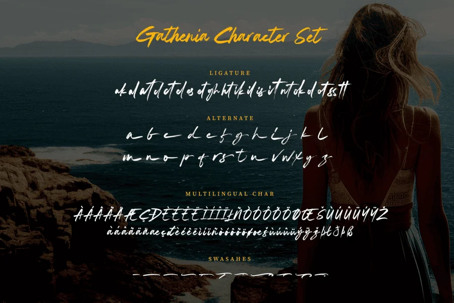Gathenia Font preview 15