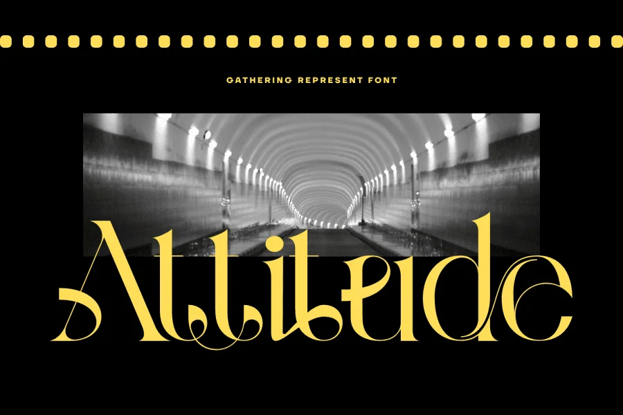 Gathering Represent Demo Font preview 5