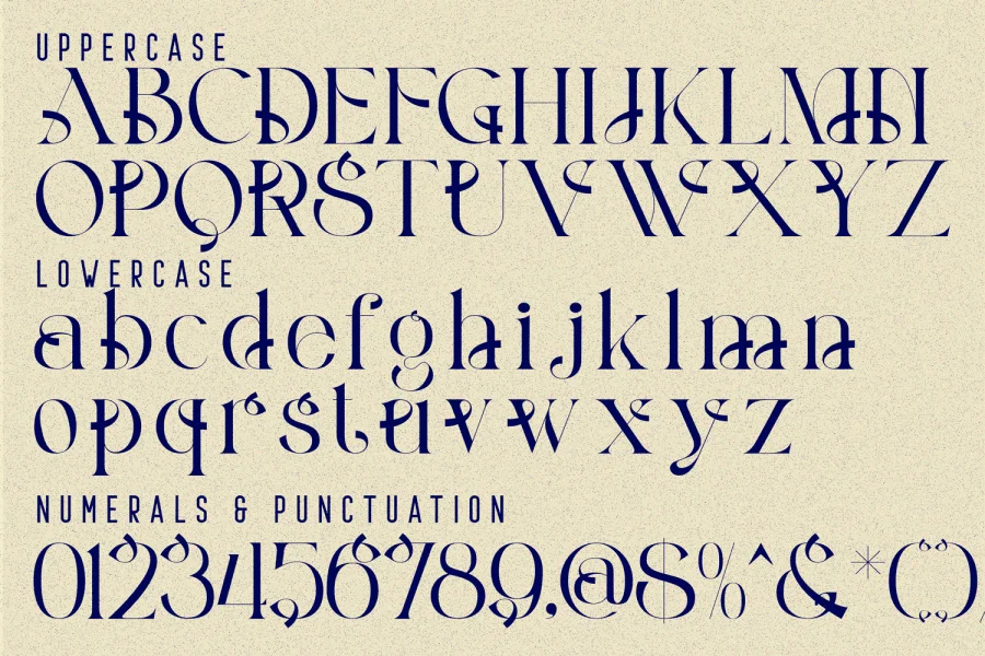 Gathering Represent Demo Font preview 8