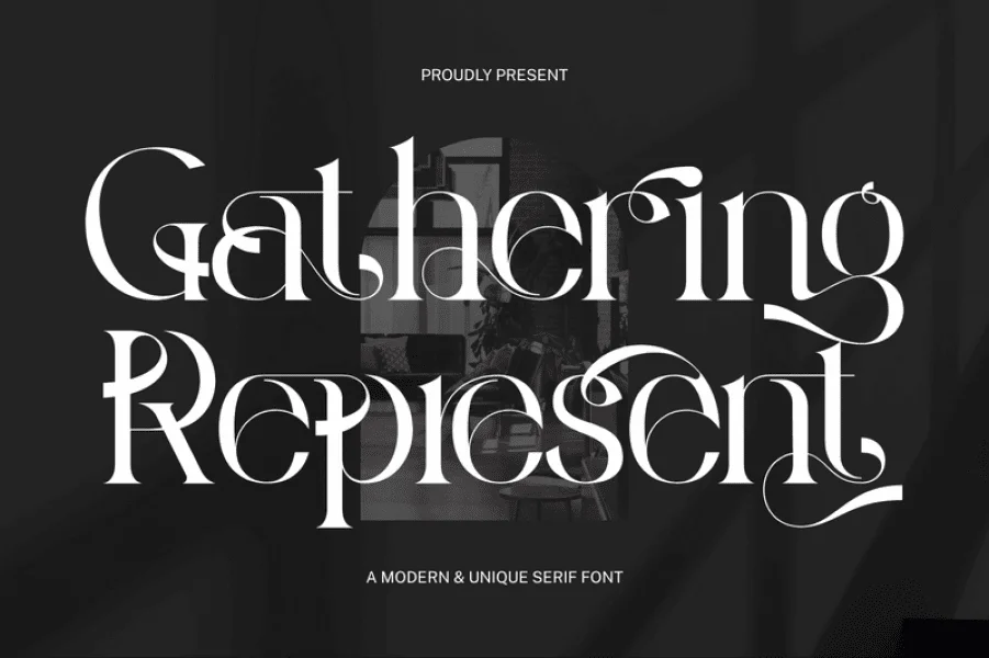 Gathering Represent Demo Font preview 9